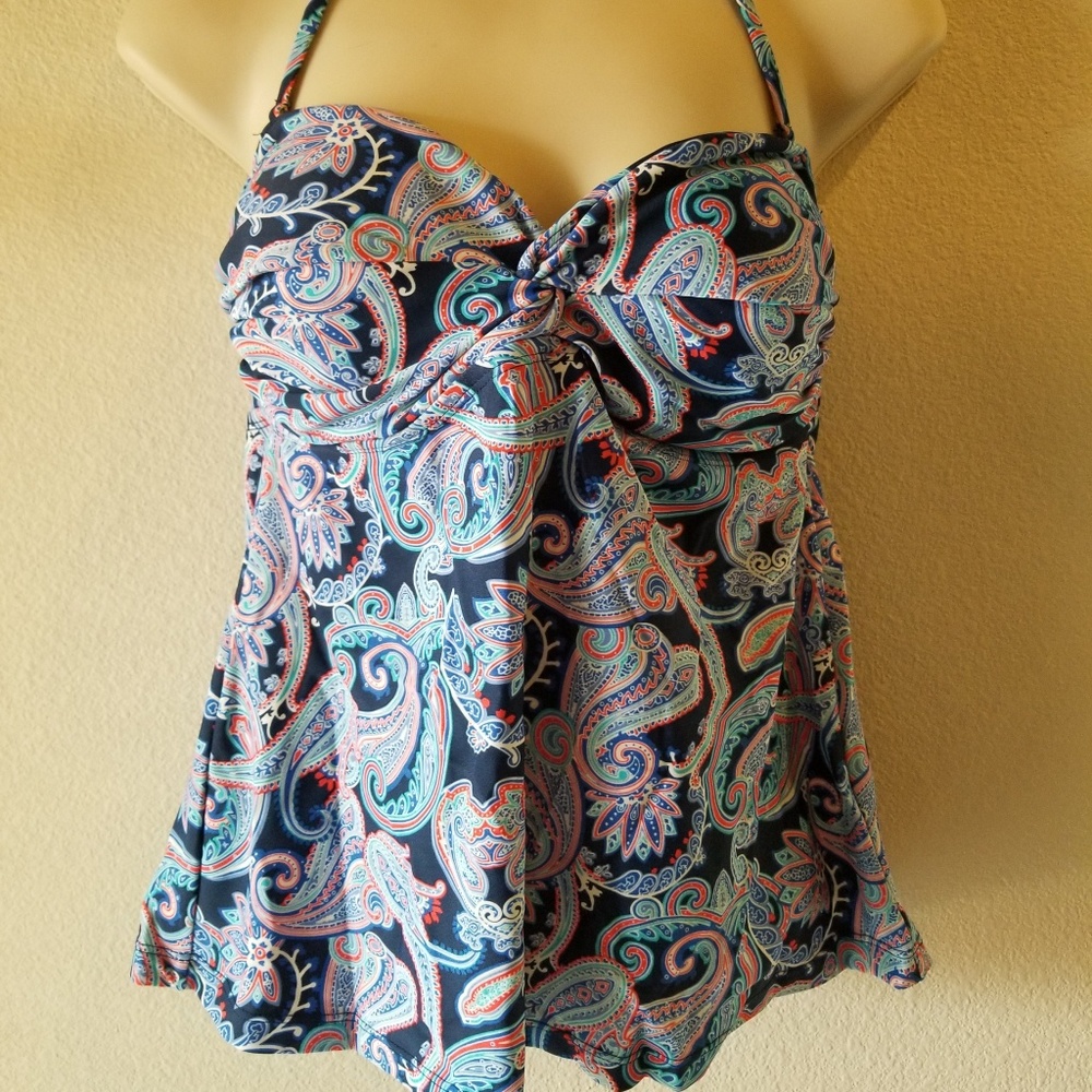 ❣Converse One Star Tankini Paisley Swim Top❣